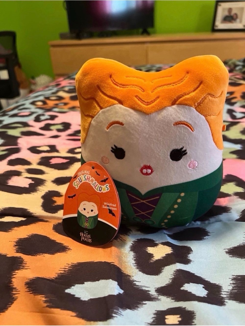 Squishmallows Winifred Plush - Orange Hair & Green Outfit